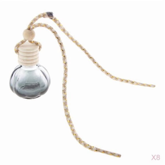 Dualoai 5ml Refillable Perfume Fragrance Bottle, Air Freshener Accessories Empty Hanging