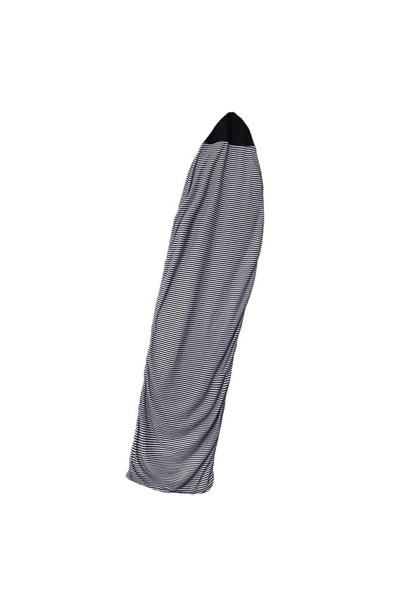 6' 6'6 7' Surfboard Sock Cover Lightweight Stretch Surf Surfing Board Protective 2cm Black and White