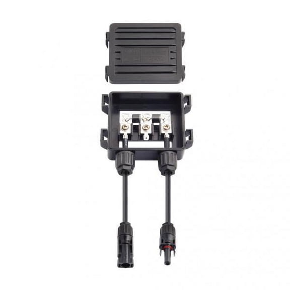 Dualoai 6 Junction Box PV Connector with 2 Diodes for Solar Panel 50W-170W 6A