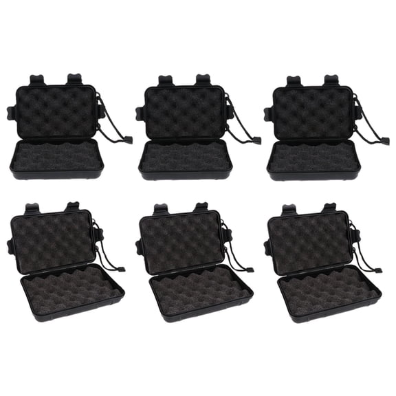 Dualoai 6 Pcs Foam Padded Storage Box for Bow Hunting Archery Arrow Heads Tools Lamp