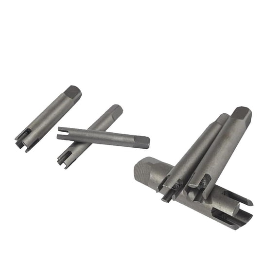 Dualoai 6 Pcs Premium Broken Head Tap Remover Stripped Screw Tap Extractor Set HSS 6 Pcs M4-M12