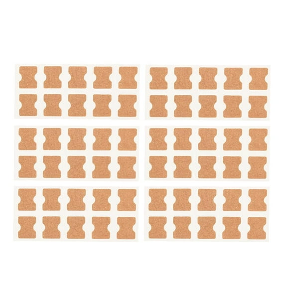 Dualoai 6 Pieces Nail Concealer Stickers Elastic Patch Correction Tool for Toenails