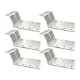 thumbnail image 1 of Dualoai 6 Pieces T Post Bracket Fence Accessories Iron for Birdhouse Plywood Mailbox, 1 of 9