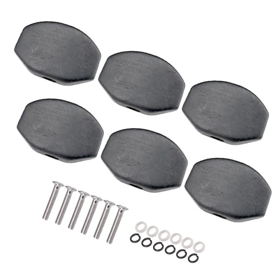 Dualoai 6 Pieces Tuner Machine Heads Knobs Set for Acoustic/Electric Guitar, Luthier