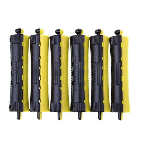 Dualoai 6 Pieces clasp Curlers Rollers Salon Styling Tool 9.8x2.6 cm