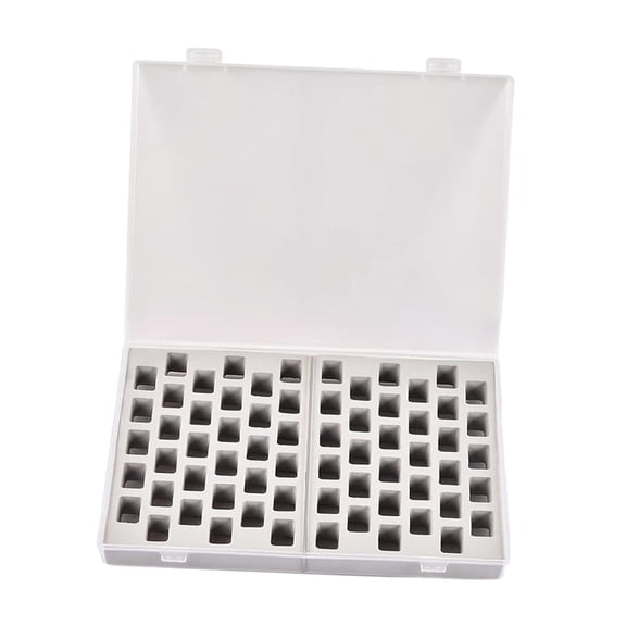 Dualoai 66 Grids Bobbin Box Lightweight Container Sewing Supplies Removable EVA Tray