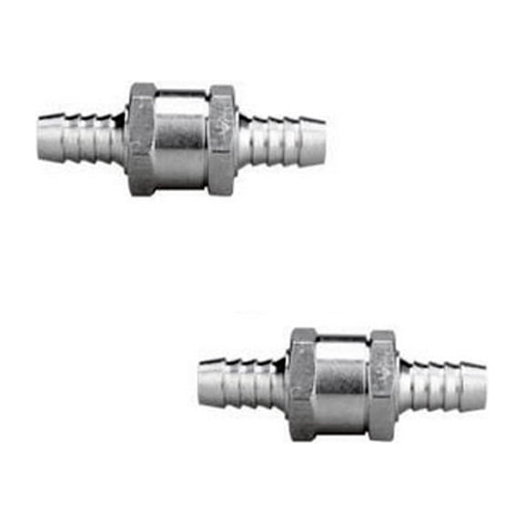 Dualoai 6MM Petrol Oil Aluminum One Way Check Valve Fuel Non-Return5PCS