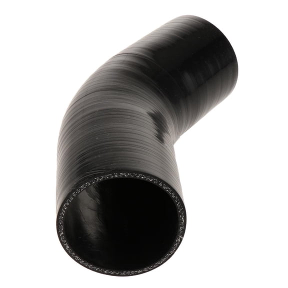 Dualoai 76mm 45 Degree 4 ply Silicone Elbows Turbo Hose Racing Coupler Pipe Black