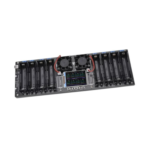 Dualoai 8 Channel Battery Tester Household Easy to Use Multi Purpose Digital Display