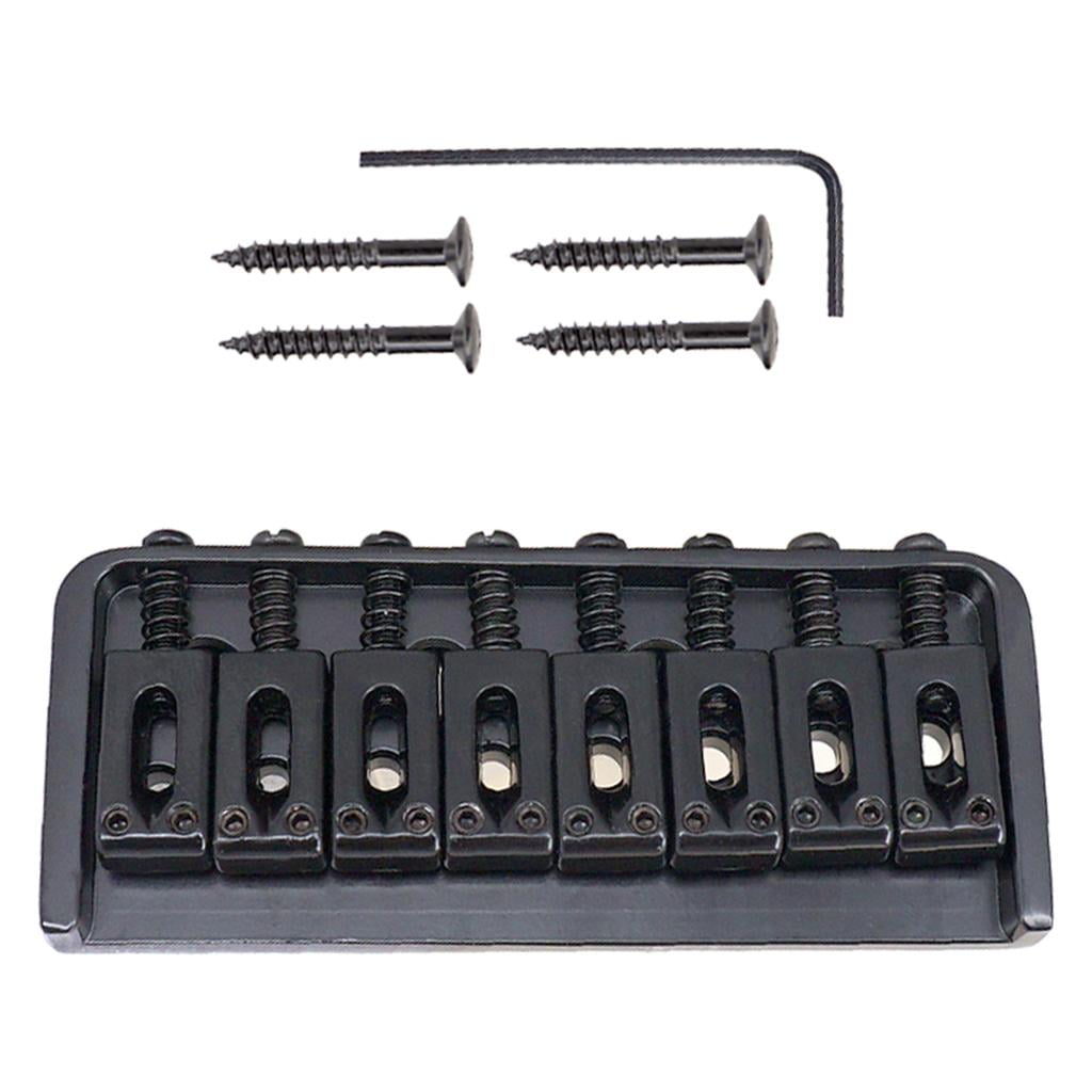 Dualoai 8 String Guitar Bridge Set Screw for Electric Guitar Replacement Parts Black