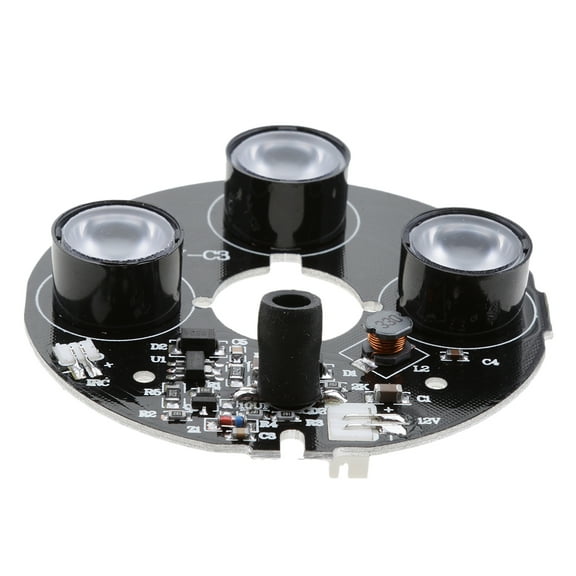 Dualoai 850nm IR Infrared 3 LED Board Module for Color IR Night Surveillance Dome