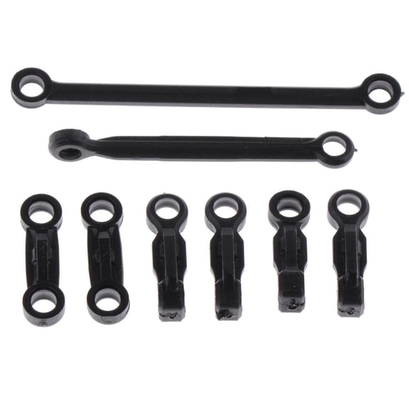 Dualoai 8Pcs RC Upper Swing Arm&Rear Steer Servo Linkage&Pull Rods For K989 Spare Parts