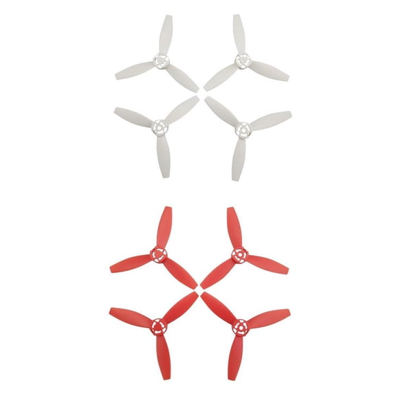 Dualoai 8Pieces RC Plane CW CCW Propellers Props for Parrot Bebop 2 Quadcopter Red White