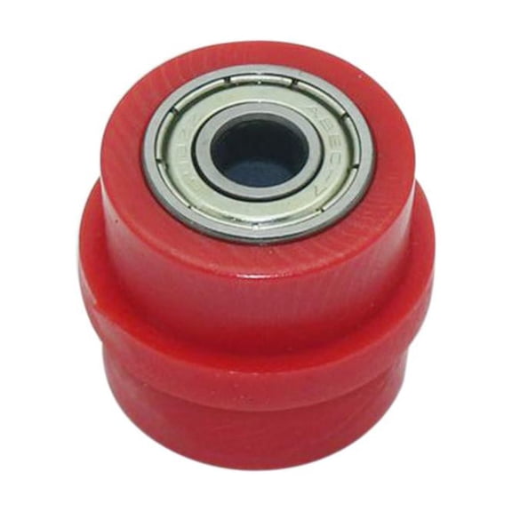 Dualoai 8mm Drive Chain Pulley Roller Slider Tensioner For Street Bike Motorcycles ATV - Red