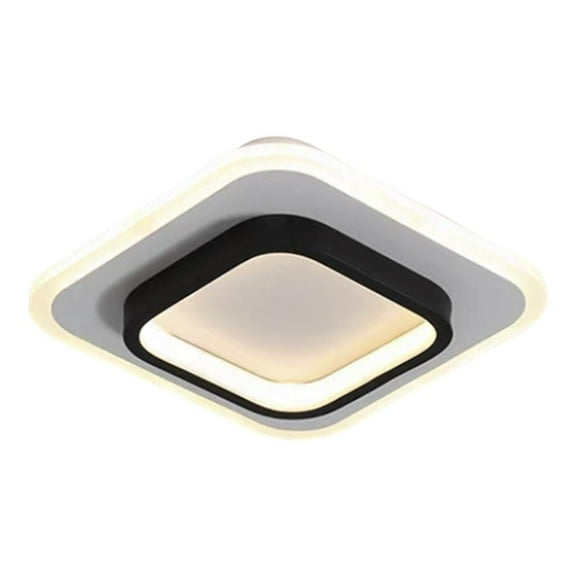 Dualoai 9.5 inch LED Ceiling Light 20W Flush Mount Modern Ceiling Lamp Close to Ceiling Warm white Square