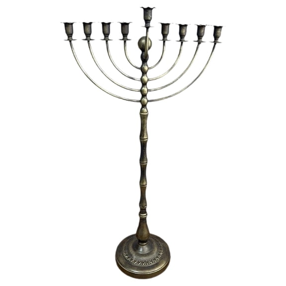 Dualoai 9 Branch Candle Holder Decoration Versatile Wedding Parties Hanukkah Menorah