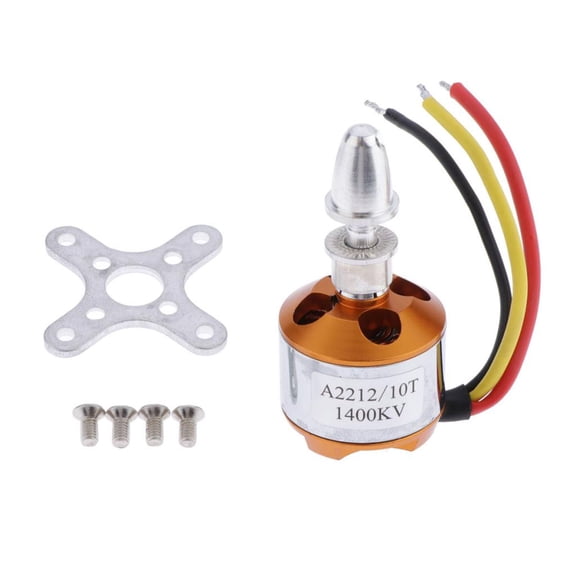 Dualoai A2212 1400KV Brushless Outrunner Motor for RC Airplane Helicopter Aircraft Hobby
