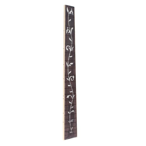 Dualoai Acoustic Folk Guitar Fretboard Rosewood Fingerboard Wooden Inlay Shell Luthier Tool Suitable for DIY Guitar Repair Music Production