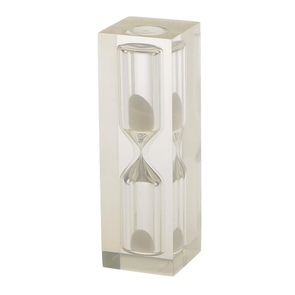 Dualoai Acrylic Clear 3 Minute Hourglass Hourglass Kitchen Hourglass Timer Gift Colorful White