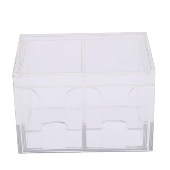 Dualoai Acrylic Discard Storage Box Poker Casino Card Game Table Accessories