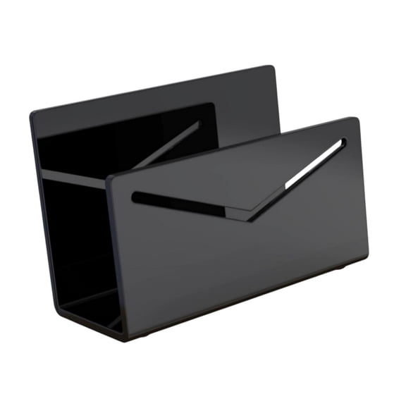 Dualoai Acrylic Mail Holder Lightweight File Organizer Vertical Countertop Acrylic Mail