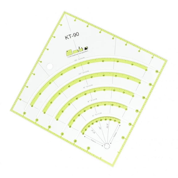 Dualoai Acrylic Ruler Patchwork Ruler Rotary Cutter Ruler Quilt Ruler Sewing Ruler With