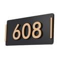 thumbnail image 1 of Dualoai Address Plaque Rectangle Sturdy House Address Plate for House Street Outdoor Style B, 1 of 9