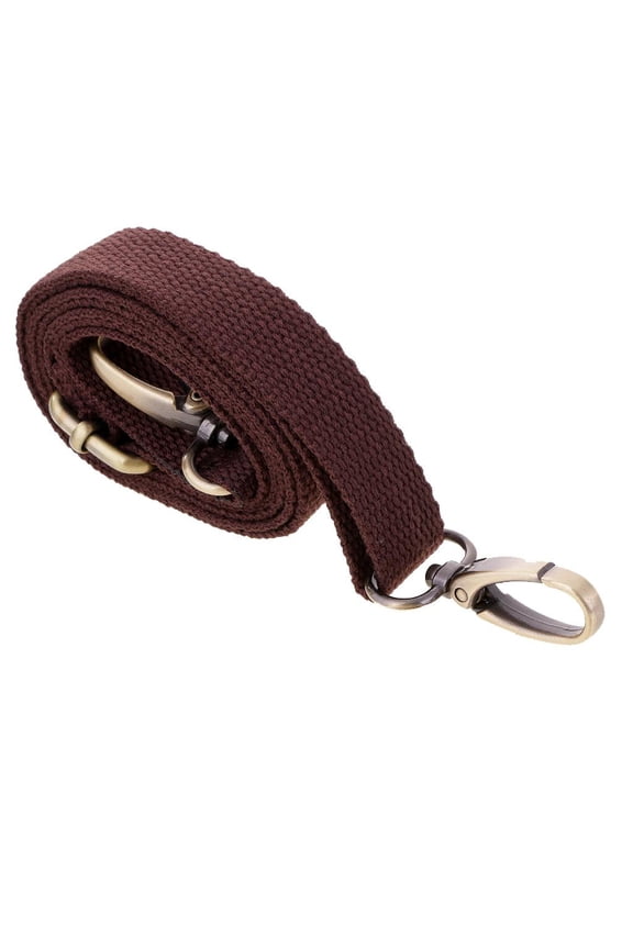 Adjustable Canvas School Shoulder Bag Strap Handbag Replacement 120cm Coffee