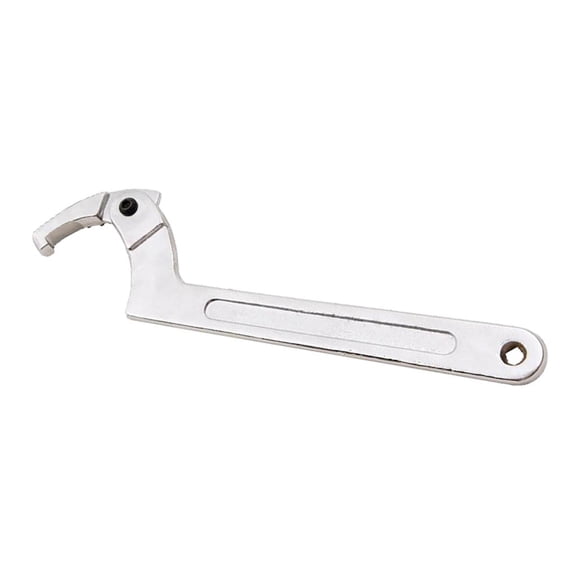 Dualoai Adjustable Hook Wrench C Spanner 115-170mm Square Hand Tool for 115-170mm Square Head