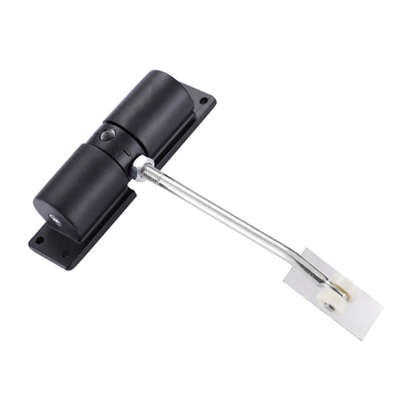 Dualoai Adjustable Spring Door Closer Stopper for Office External Doors & Gates black