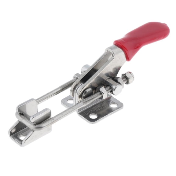 Dualoai Adjustable Toggle Clamp, 374lbs Heavy Duty Toggle Latch Hasp Clamp for Door, Box