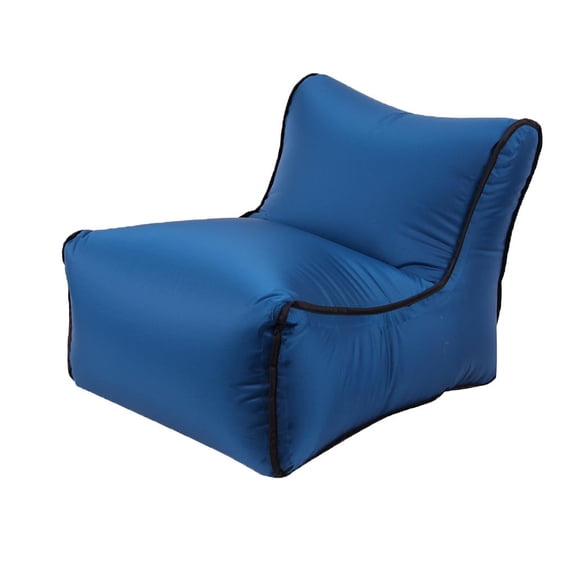 Dualoai Adorable Inflatable Children Seat Sofa Baby Snuggle Sofa Toy Bean Bag Kids Bedroom Playroom Decor Blue