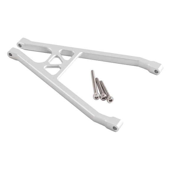 Dualoai Alloy Rear Lower Chassis Link Parts Center 10 AX90068 Aluminium Vanolu for Truck Silver