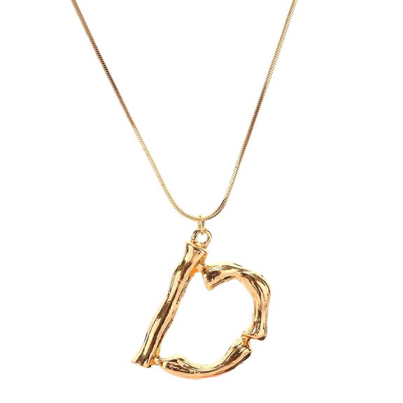Dualoai Alphabet English Pendant Clavicle Necklace Fancy Jewelry D D