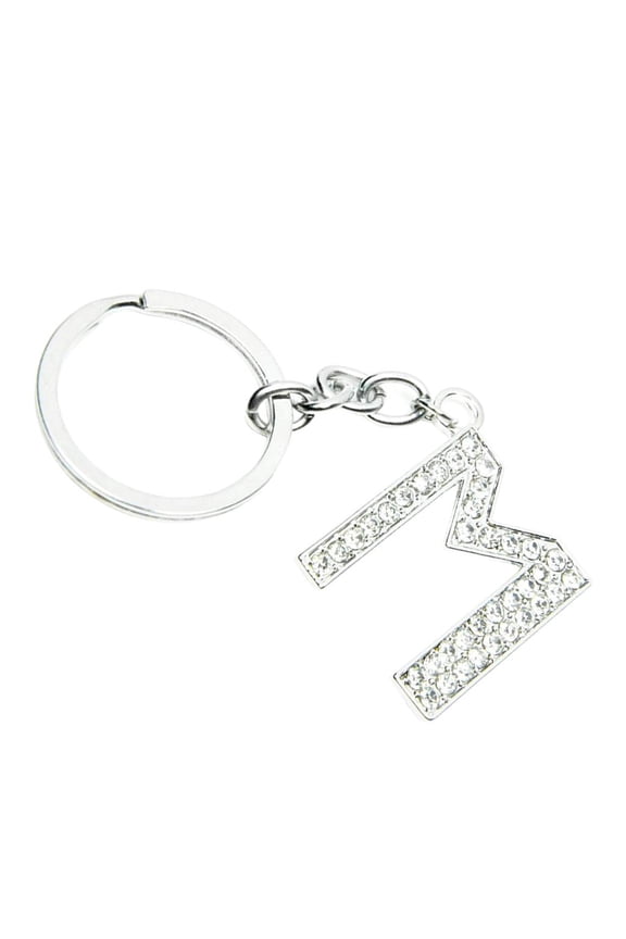 Alphabet Keyring Keyring Shiny Key Chain Letters M M