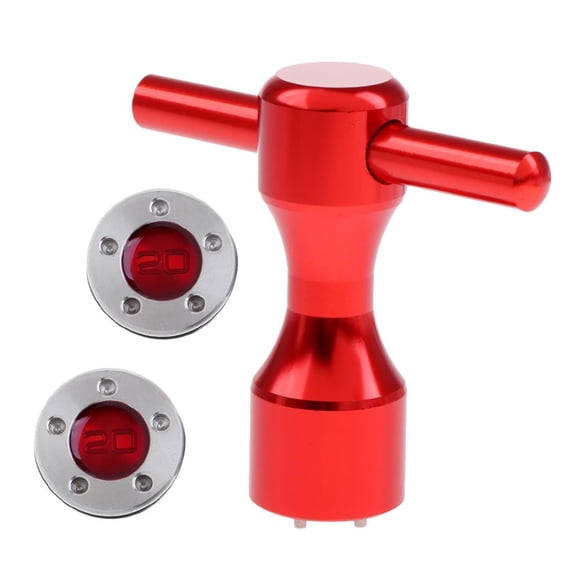Dualoai Aluminium Alloy Golf Putter Weight Wrench Tool with 2 Custom Weights (Approx. 5g 20G