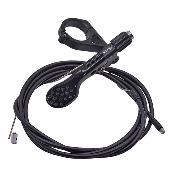Dualoai Aluminum Alloy Seatpost Dropper Lever Set Compact Manual Handlebar Accessory for Black