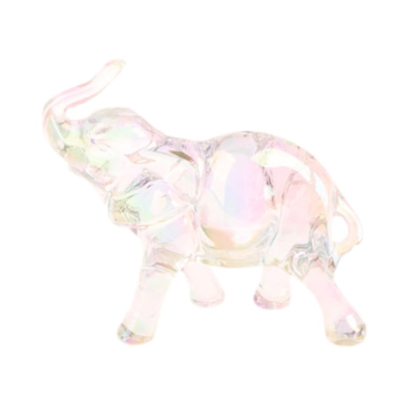 Dualoai Animal Sculpture Birthday Gift Elephant Statue for Bookshelf Desktop Hallway Multi