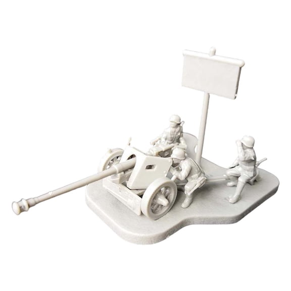 Dualoai Antitank Artillery Model 4D 1/72 Scale Assembly Model Artillery Model Toys for Children Kids PAK40