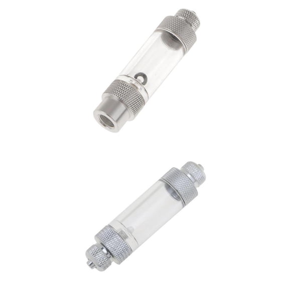 Dualoai Aquarium Bubble Counter w/ Check Valve fr CO2 Diffuser Regulator Single+Dual