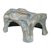 Dualoai Aquarium Fake Rock Cave Hideaway Landscaping Fish Toy House Reptiles Hideout