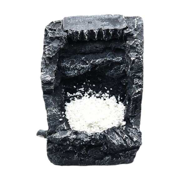 Dualoai Aquarium Mountain View Stone Resin Model Seiryu Stone for Aquarium Fish Tank M