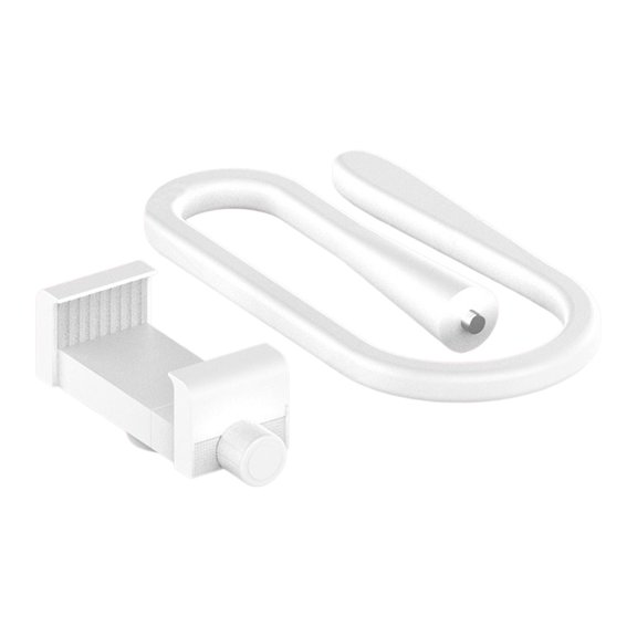 Dualoai Arms Stand Holder Gooseneck Phone Holder Clip for Kitchen Devices Smartphones White