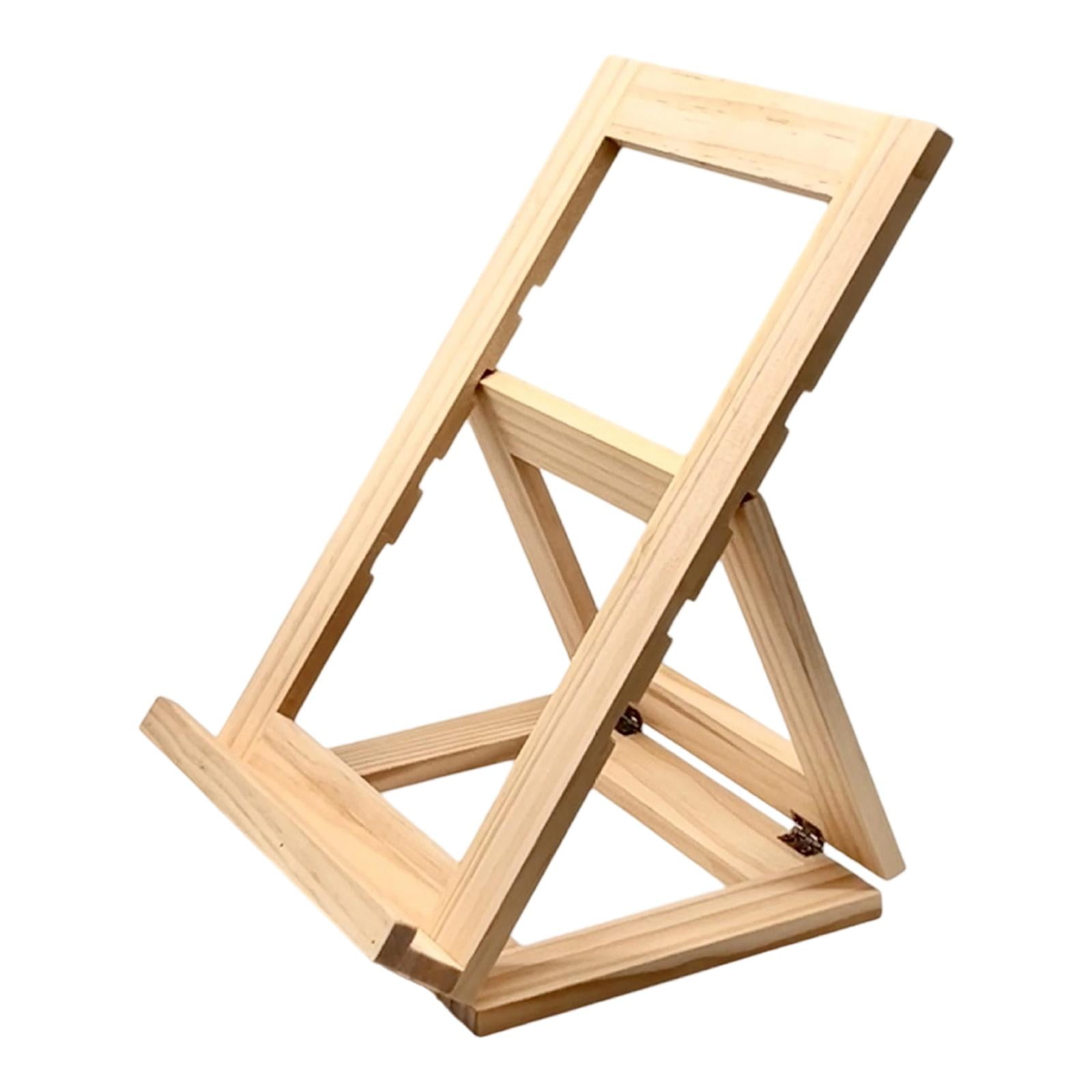 Dualoai Artwork Tabletop Wooden Easel Stand 11.6x8.3inch Portable for Home Decor Accessories Sturdy Versatile Space Saving Adjustable