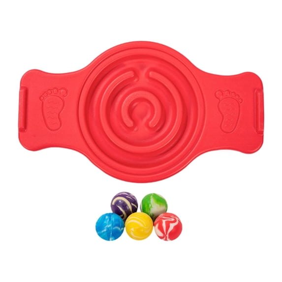 Dualoai Balance Board Sensory Training Labyrinth disks for Core Strength Skiing Kids Red