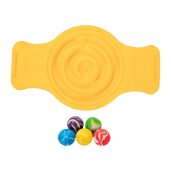 Dualoai Balance Board Sensory Training Labyrinth disks for Core Strength Skiing Kids Yellow