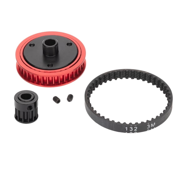 Dualoai Belt Drive Gears Transmission Gears System for Axial SCX10 II 90046 Red 5mm