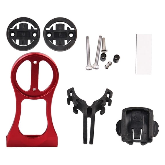Dualoai Bike Bicycle Stem Extension Computer Mount Light Bracket for Garmin Cateye Red