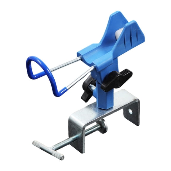 Dualoai Boat Fishing Rod Holder Rack Clamp on Detachable Metal Base Non Slip Trolling Holder Bracket for Dock Yacht Edges Canoe Kayak blue