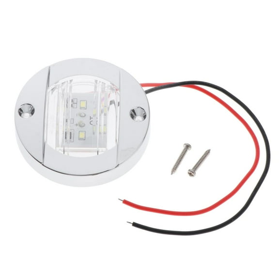Dualoai Boat LED Stern Lights Navigation Lamps 12V Transom Mount 6-2835-SMD White